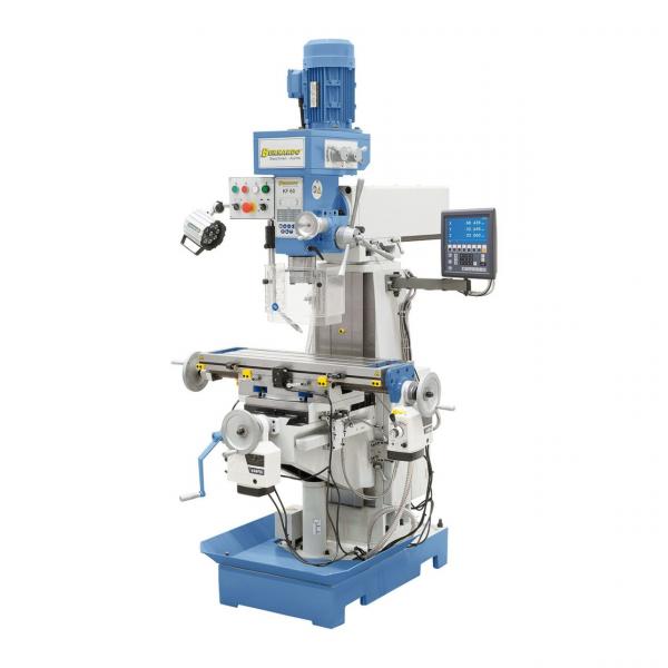 Bernardo Bohr- und Fräsmaschine KF 60 inkl. 3-Achs-Digitalanzeige ES-12 H und Vorschub für x/y-Achse